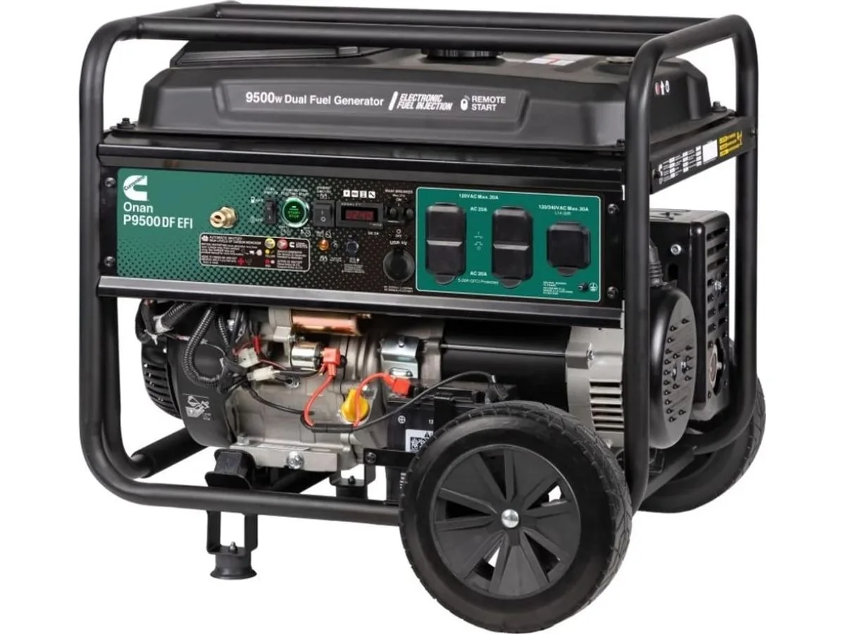 Cummins Onan P9500df EFI Gasoline / LP portable generator